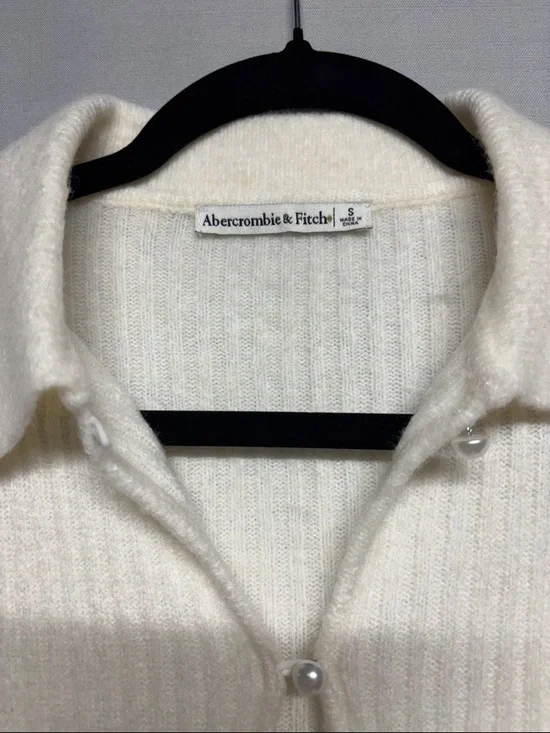 ✨ Abercrombie & Fitch Short Sleeve Knit Cardigan – Size S - Picture 7 of 12